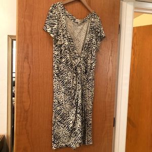 Animal Print Knit Dress Like New